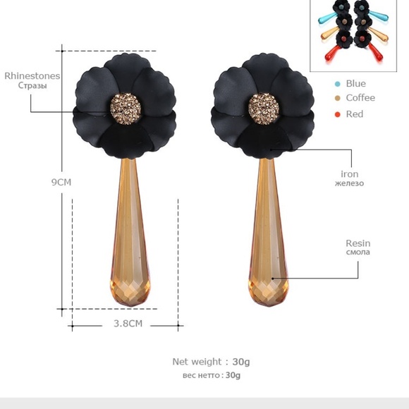 swarovski earrings two colors available - Picture 2 of 8